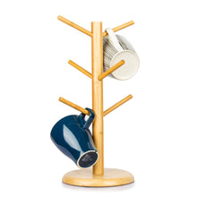 將圖片載入圖庫檢視器 日式竹木質圓底杯架